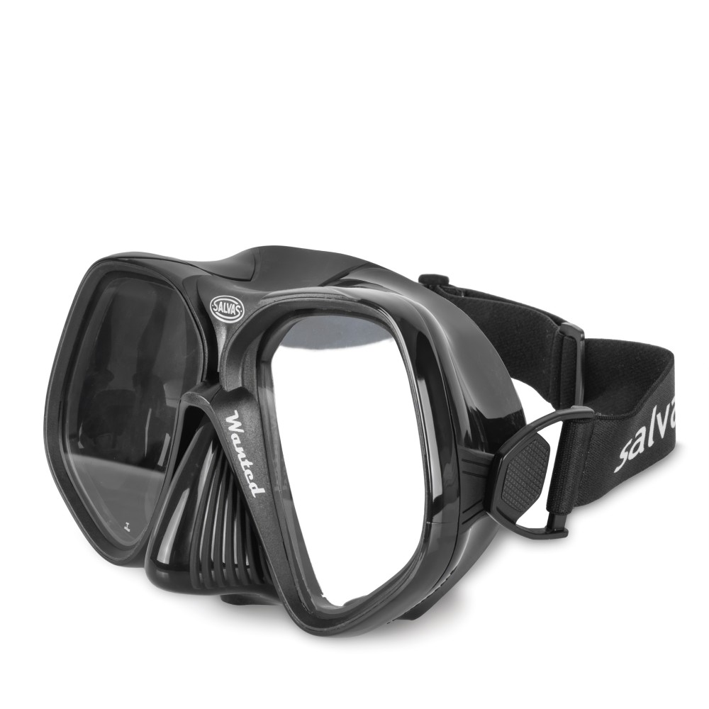 Μάσκα Θαλάσσης Salvas Wanted Black Softband Large