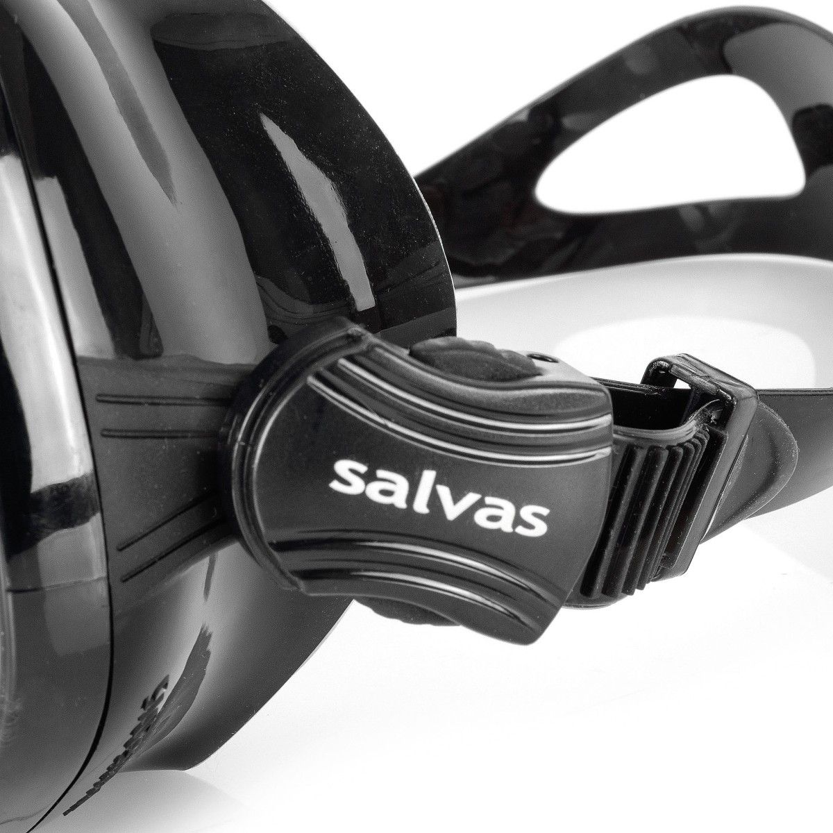 Μάσκα Θαλάσσης Salvas Wanted Black Silicone band Large