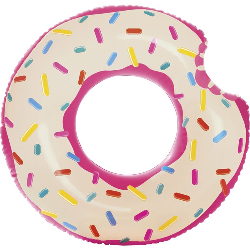Φουσκωτή παιδική πισίνα Rainbow Donut Tube INTEX 56235