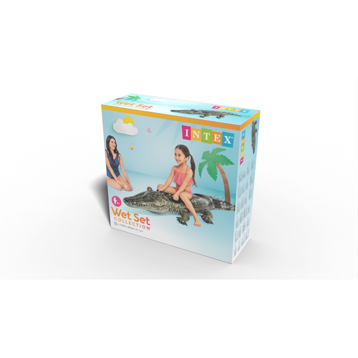 Φουσκωτό INTEX Realistic Gator Ride-On 57551