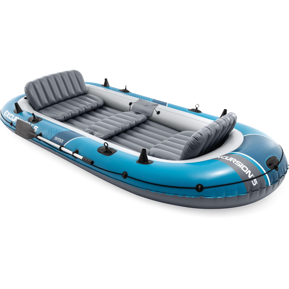 Φουσκωτή Βάρκα Excursion 5 SET (με κουπιά & τρόμπα) INTEX 66325