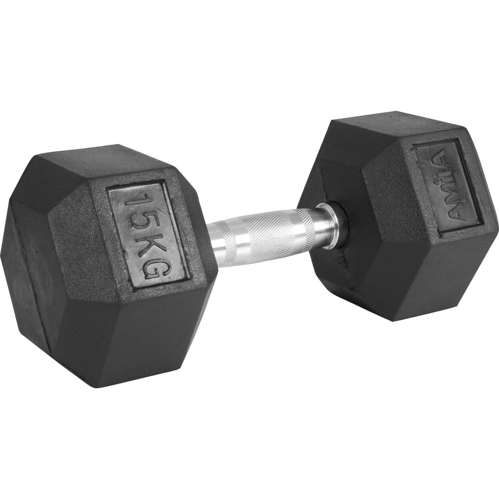 Αλτήρας Εξάγωνος Rubber Cover Class A - 15,0Kg 84541 AMILA