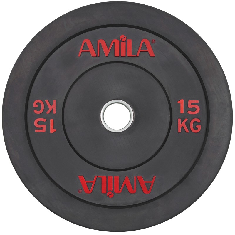 Δίσκος AMILA Black R Bumper 50mm 15Kg 84608