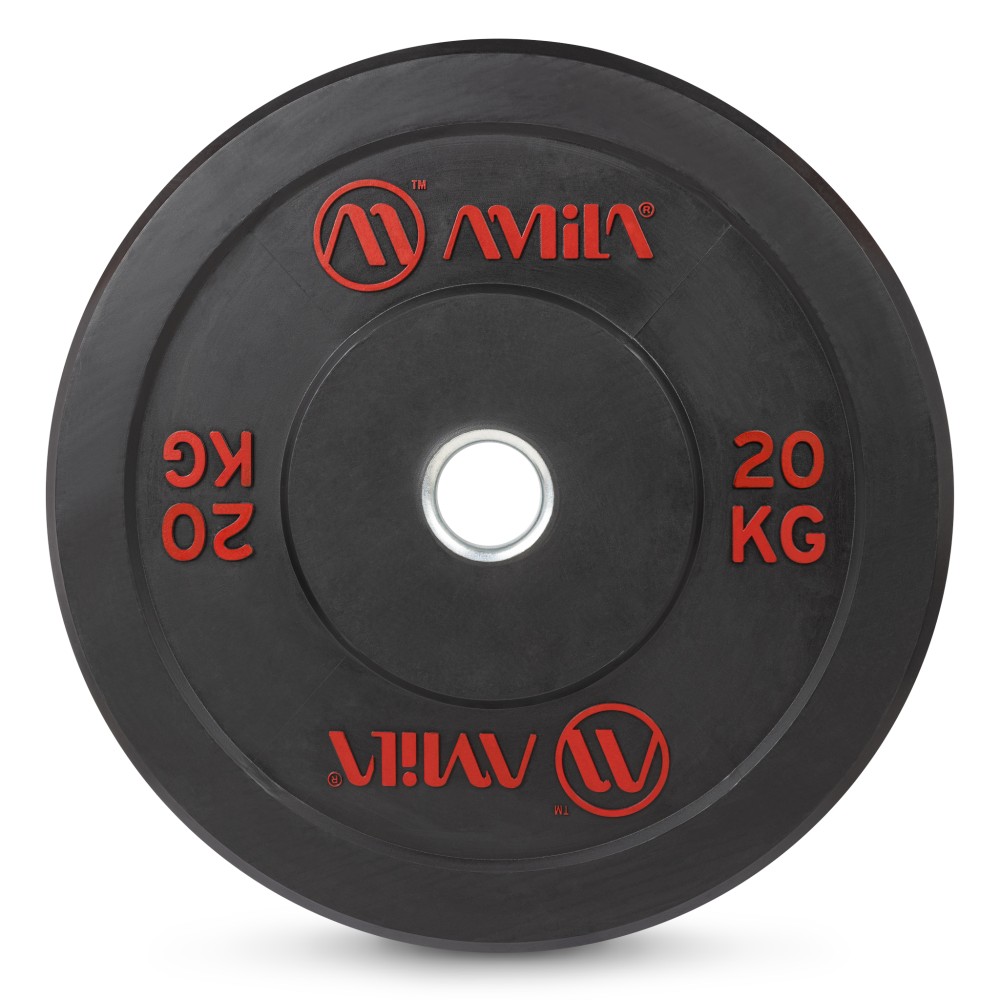 Δίσκος AMILA Black R Bumper Slim 50mm 20Kg 84834