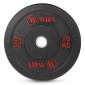 Δίσκος AMILA Black R Bumper Slim 50mm 20Kg 84834