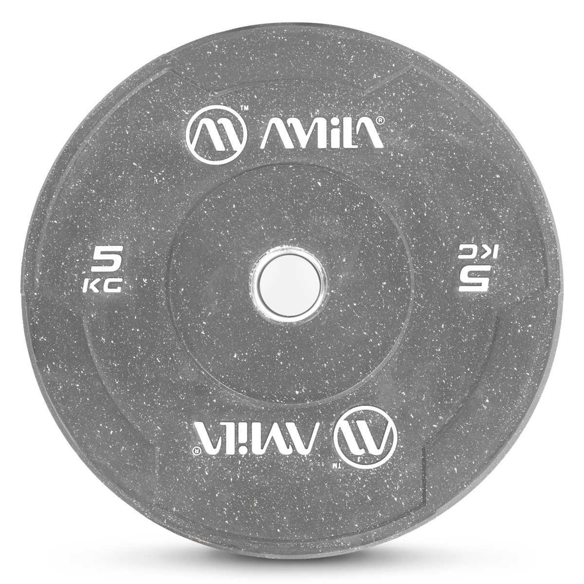 Δίσκος Color Bumper Plate Slim 50 mm 5 kg – Γκρι AMILA 84846