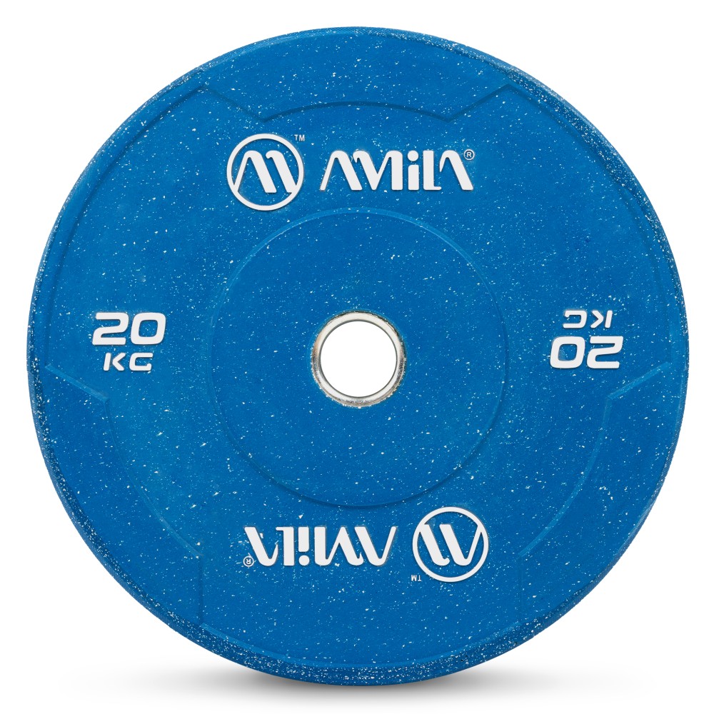 Δίσκος Color Bumper Plate Slim 50 mm 20 kg – Μπλε AMILA 84849