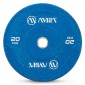 Δίσκος Color Bumper Plate Slim 50 mm 20 kg – Μπλε AMILA 84849