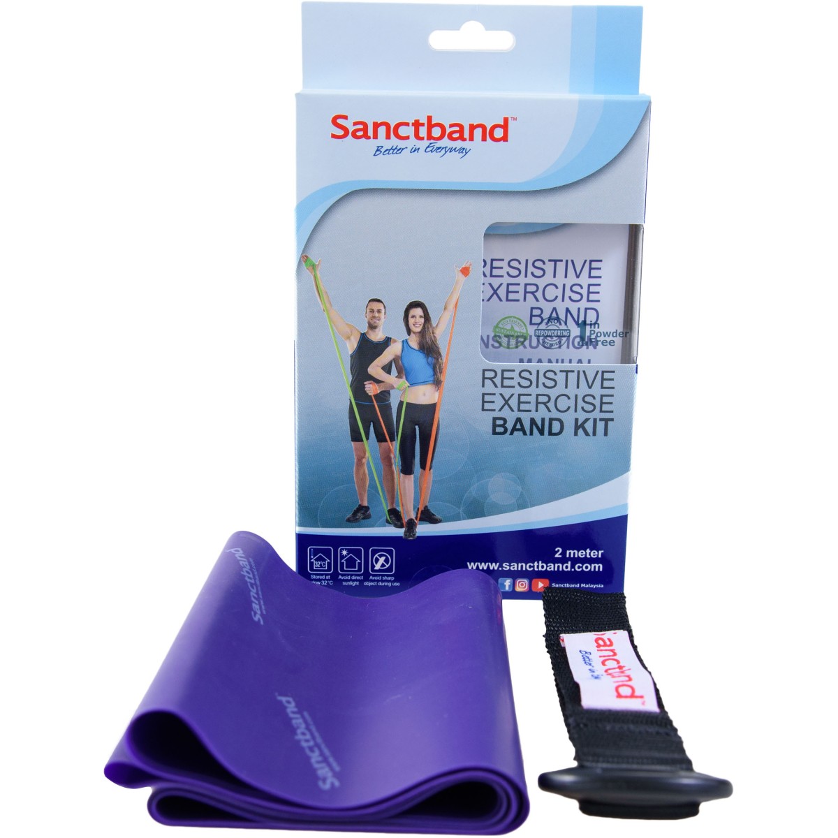 Λάστιχο Αντίστασης Sanctband Gymband Πολύ Σκληρό 88304