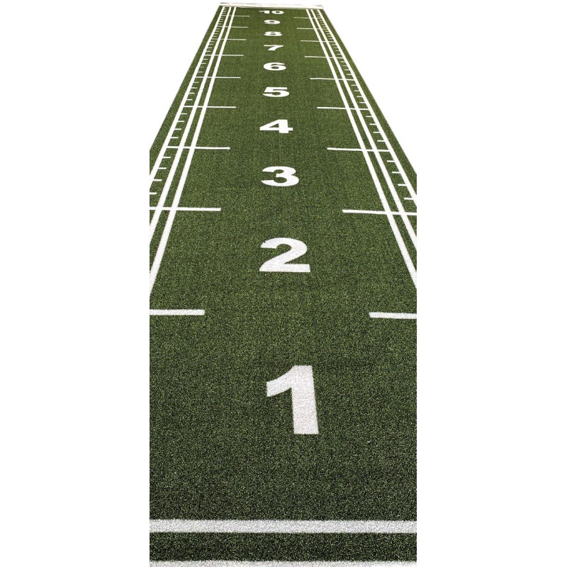 Χλοοτάπητας Sprint Track με Αρίθμηση Μήκους 10m Πράσινο Beka Rubber