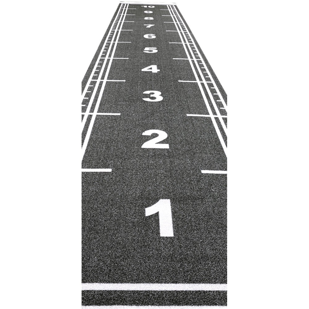 Χλοοτάπητας Sprint Track με Αρίθμηση Μήκους 10m Μαύρο Beka Rubber