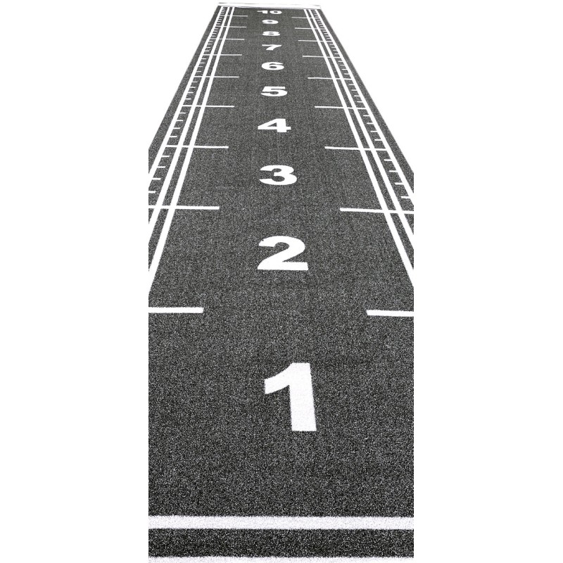 Χλοοτάπητας Sprint Track με Αρίθμηση Μήκους 10m Μαύρο Beka Rubber