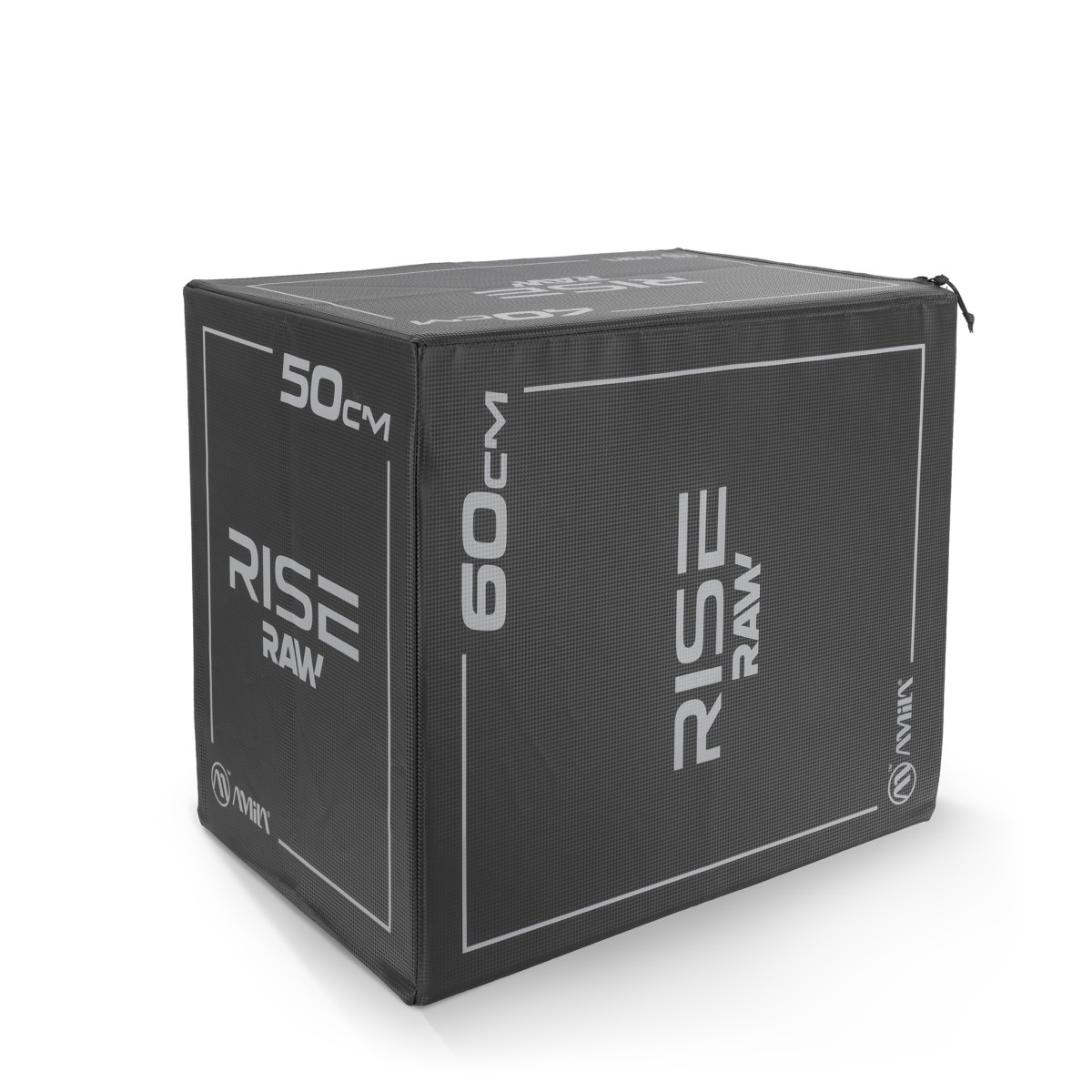 Πλειομετρικό Κουτί Plyo Box Raw Rise 40x50x60 cm - Μαύρο Amila 95146