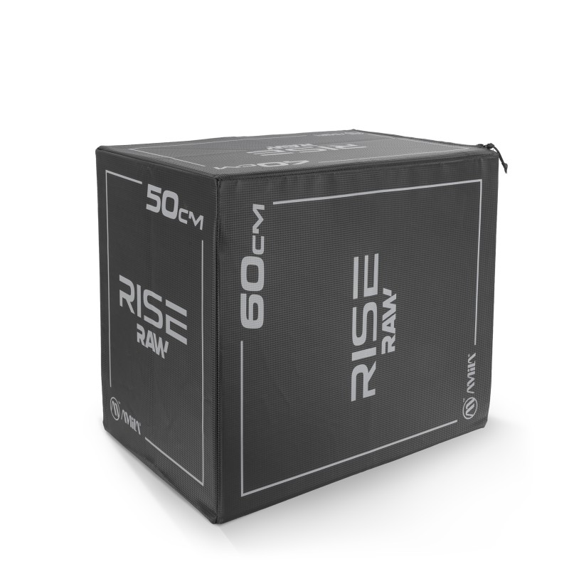 Πλειομετρικό Κουτί Plyo Box Raw Rise 40x50x60 cm - Μαύρο Amila 95146