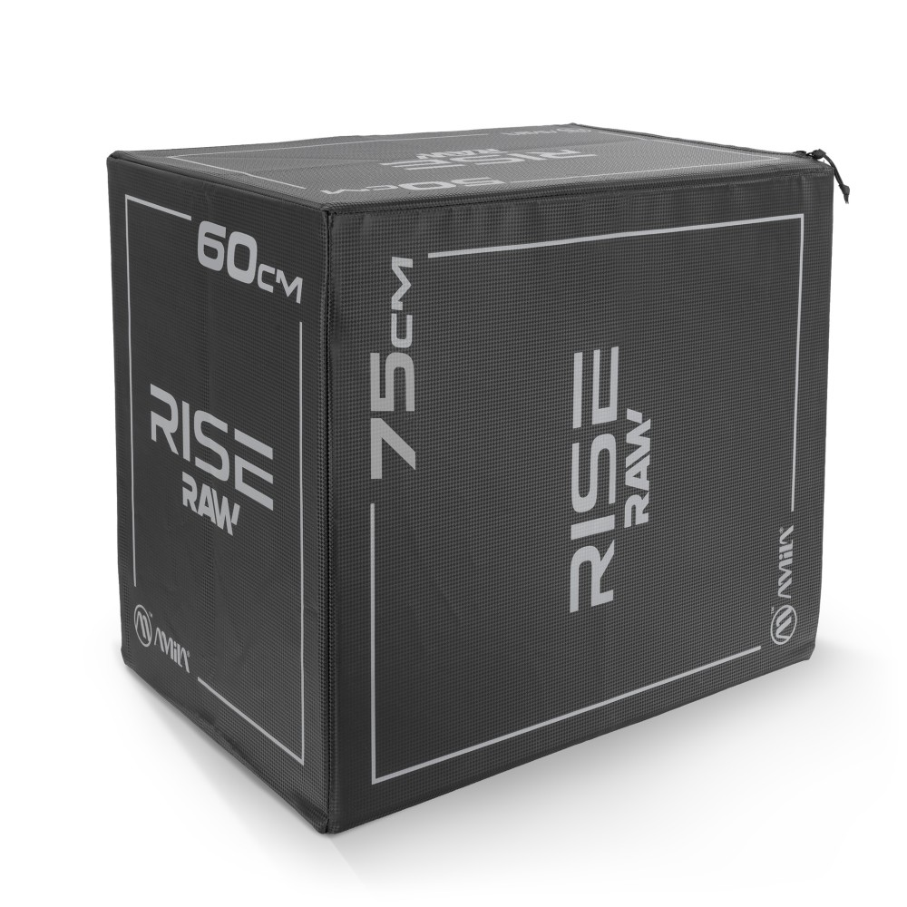 Πλειομετρικό Κουτί Plyo Box Raw Rise 50x60x75 cm - Μαύρο Amila 95147