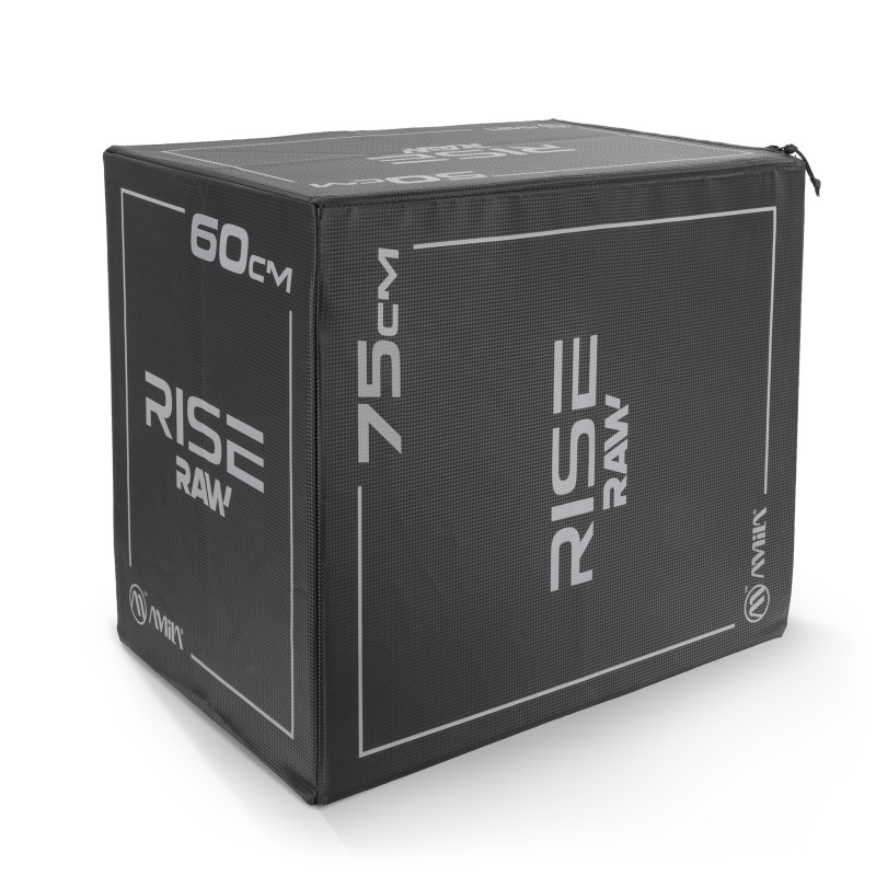 Πλειομετρικό Κουτί Plyo Box Raw Rise 50x60x75 cm - Μαύρο Amila 95147