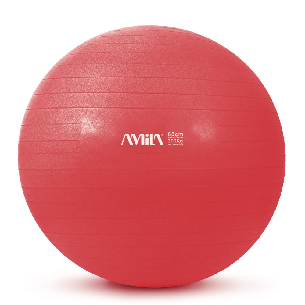 Μπάλα Γυμναστικής AMILA GYMBALL 65cm Κόκκινη 95846