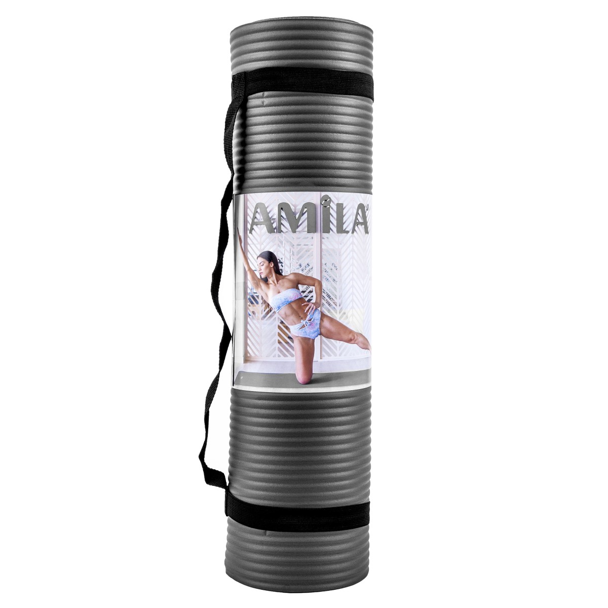 Στρώμα Γυμναστικής NBR 12mm 90Kg 142cm Γκρι AMILA 95904