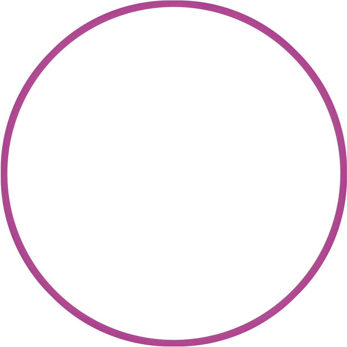 Χούλα-Χουπ HQ 60cm - Φ19mm - 230gr, Φούξια 98801 AMILA