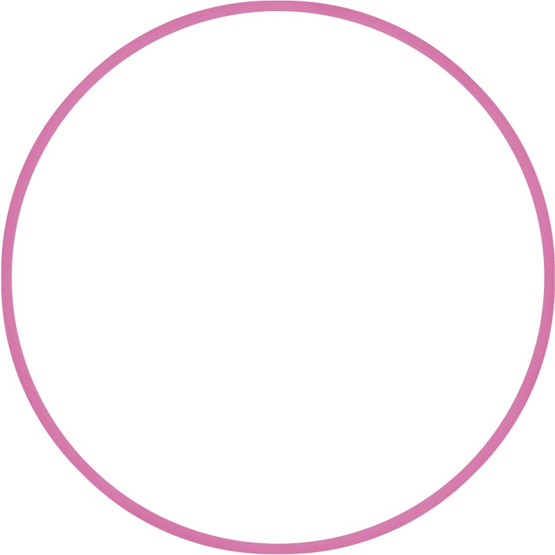 Χούλα-Χουπ HQ 60cm - Φ19mm - 230gr, Ροζ 98802 AMILA