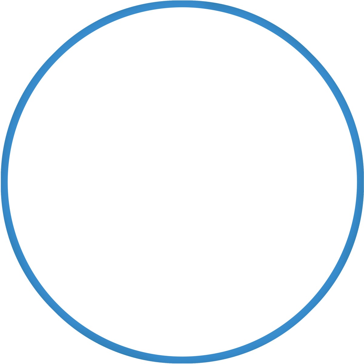 Χούλα-Χουπ HQ 60cm - Φ19mm - 230gr, Μπλε 98805 AMILA