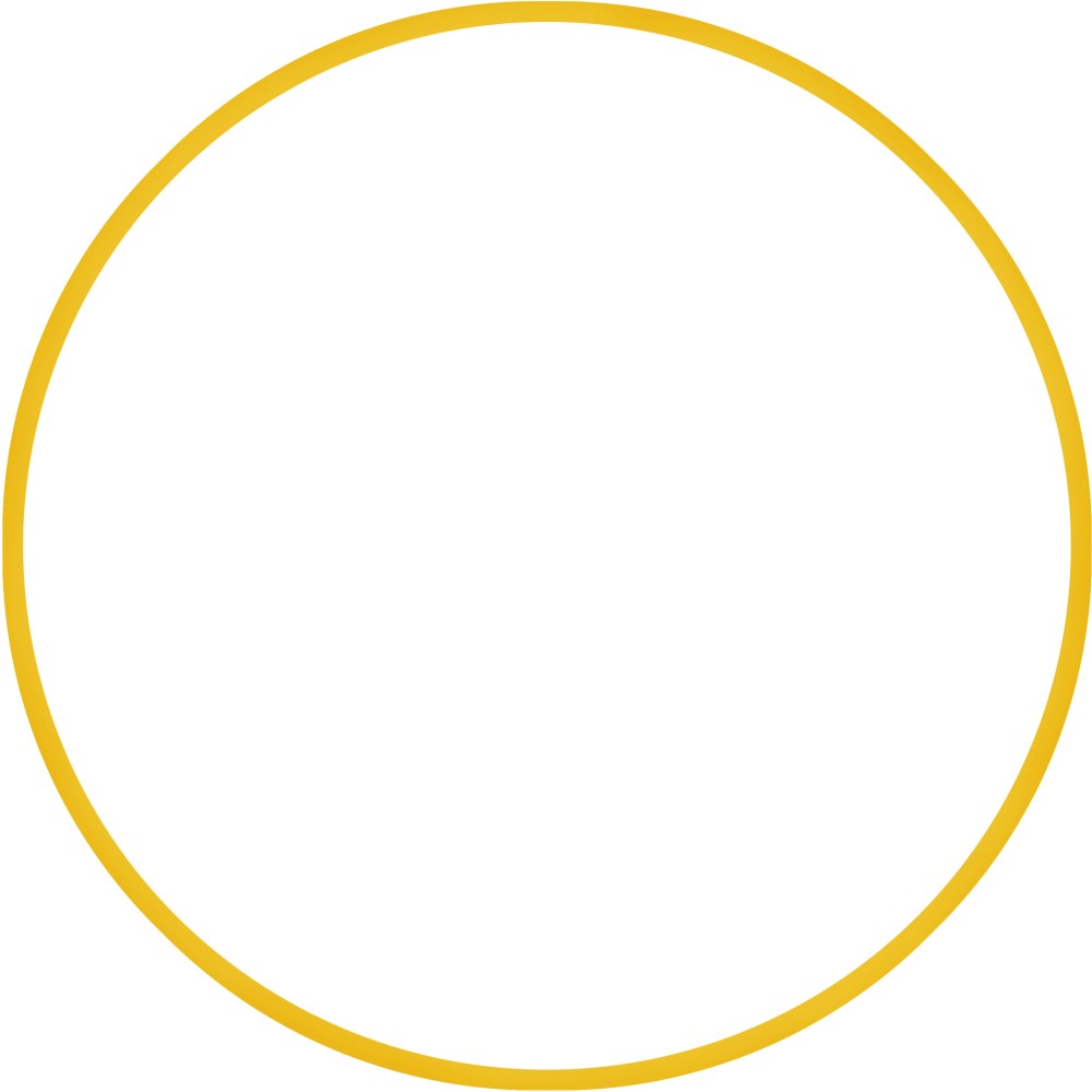 Χούλα-Χουπ HQ 60cm - Φ19mm - 230gr, Κίτρινο 98806 AMILA