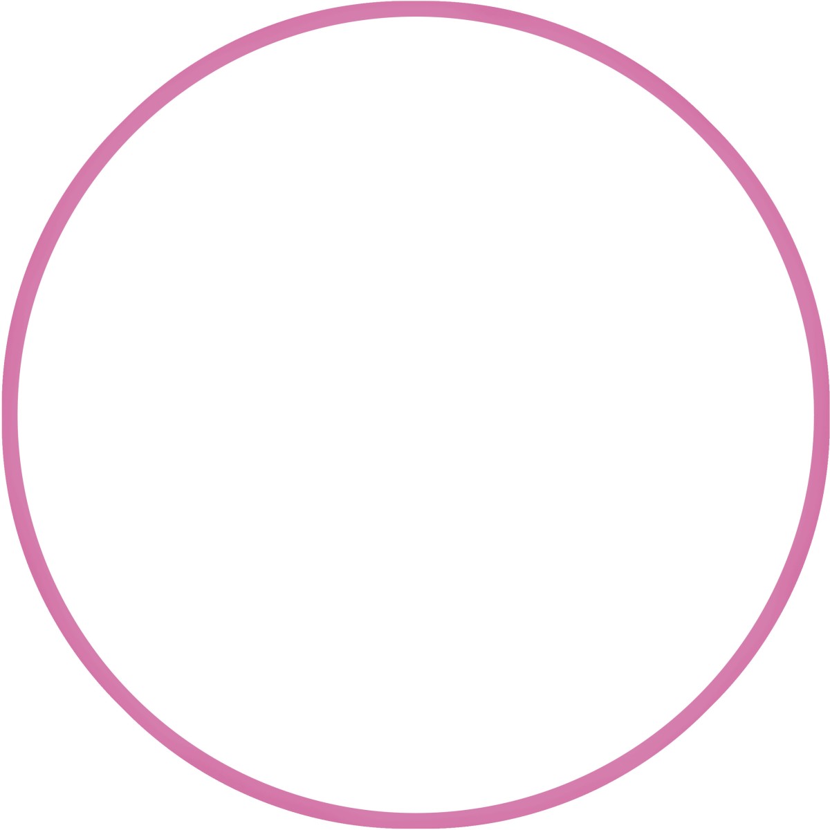 Χούλα-Χουπ HQ 70cm - Φ19mm - 280gr, Ροζ 98808 AMILA