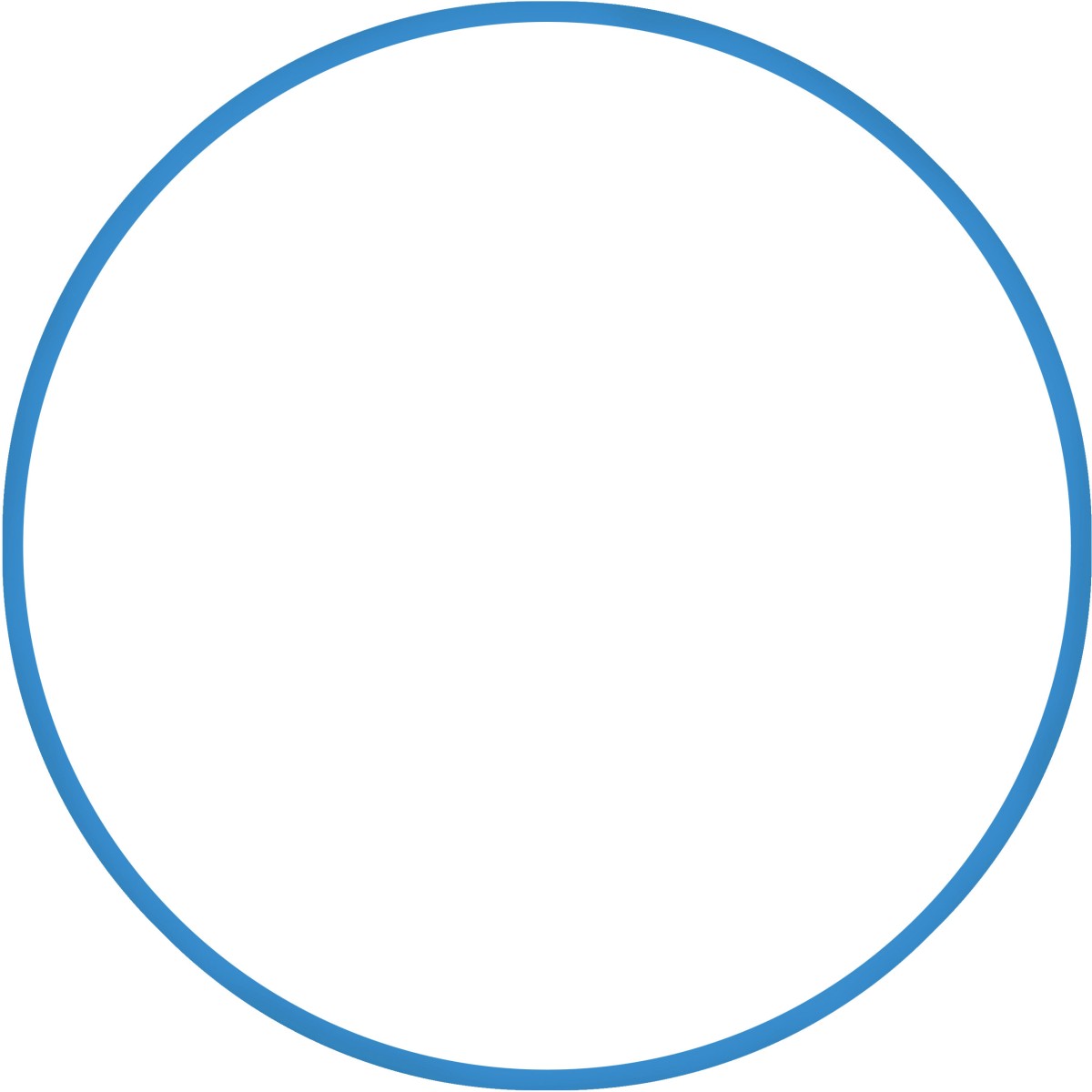 Χούλα-Χουπ HQ 70cm - Φ19mm - 280gr, Μπλε 98810 AMILA