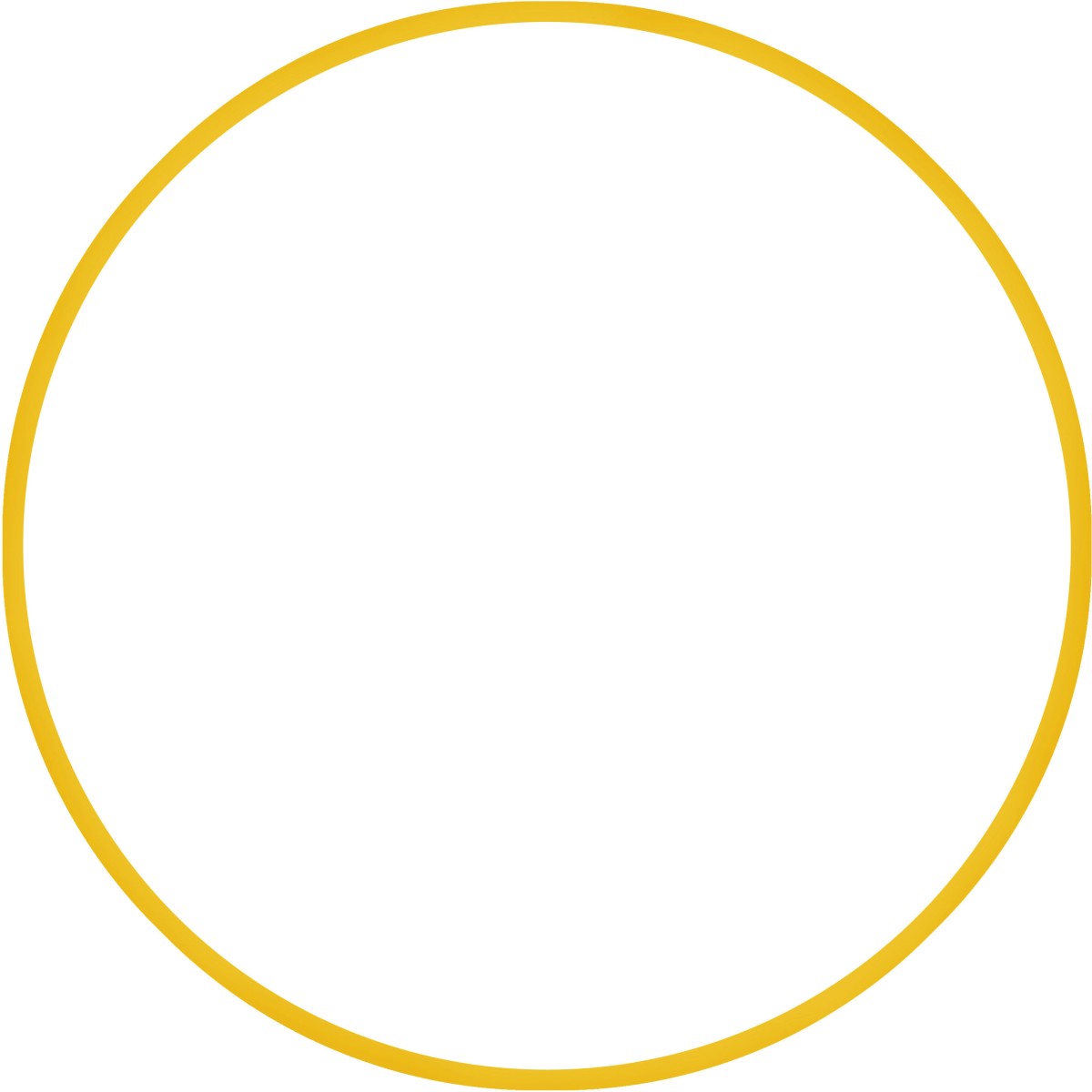 Χούλα-Χουπ HQ 70cm - Φ19mm - 280gr, Κίτρινο 98811 AMILA