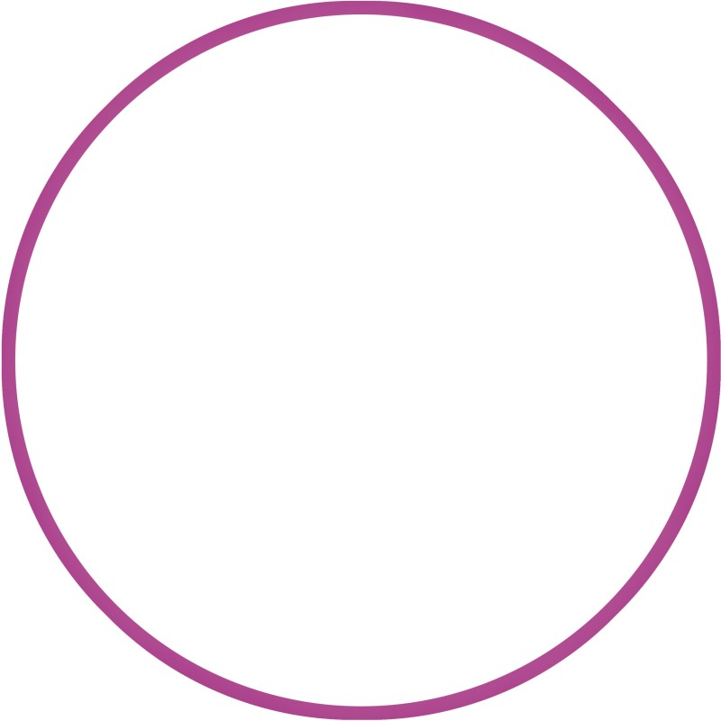 Χούλα Χουπ HQ 80cm - Φ19mm - 330gr, Φούξια 98815 AMILA