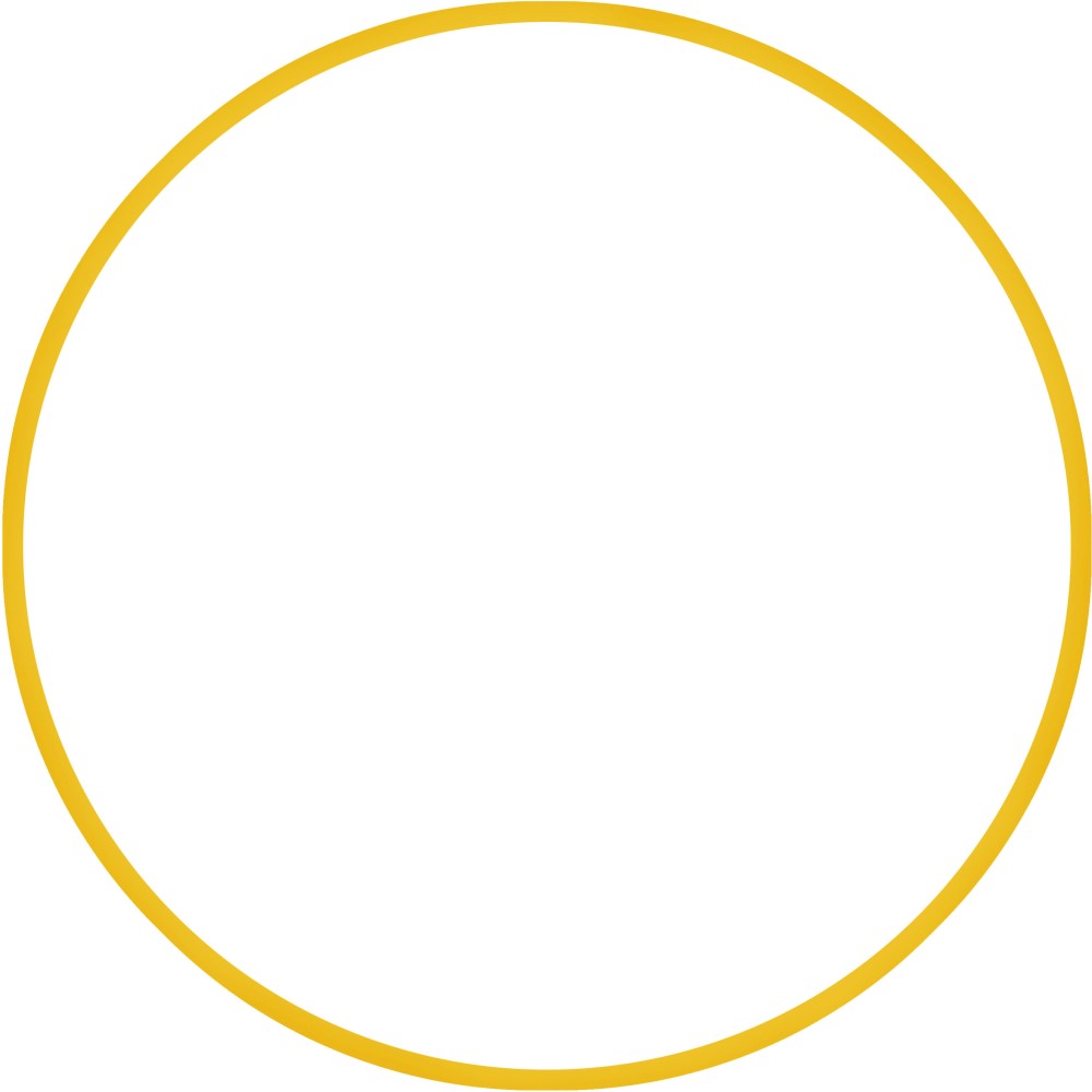Χούλα Χουπ HQ 80cm - Φ19mm - 330gr, Κίτρινο 98820 AMILA