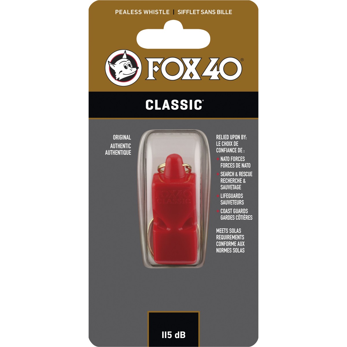 Σφυρίχτρα FOX40 Classic Safety Κόκκινη 99020100