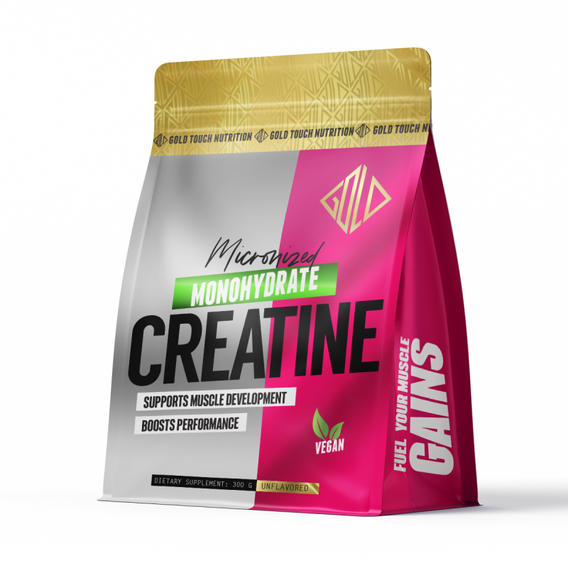 Creatine Monohydrate - Micronized mesh 200 (300g) bag - GoldTouch nutrition