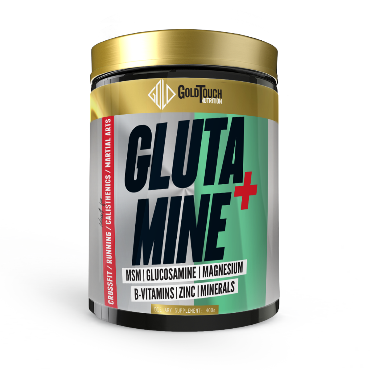 Glutamine + (400g) Γλουταμίνη - GoldTouch Nutrition