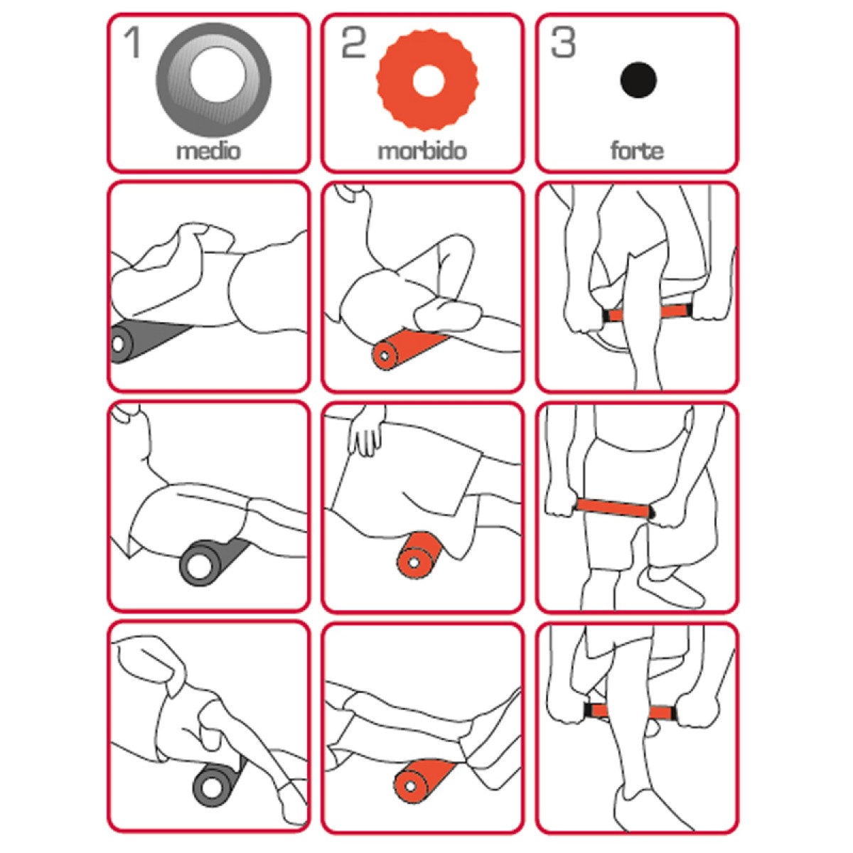 Foam Roller 3 σε 1 AHF-091 Toorx