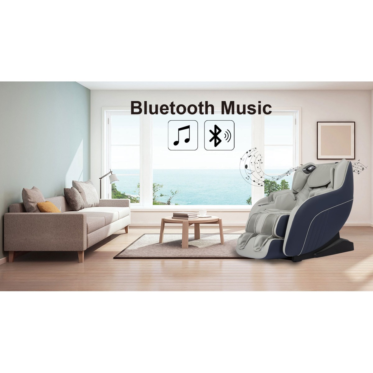 Πολυθρόνα Μασάζ Life Care by i-Rest SL-A196-2 (γκρι & μπλε)