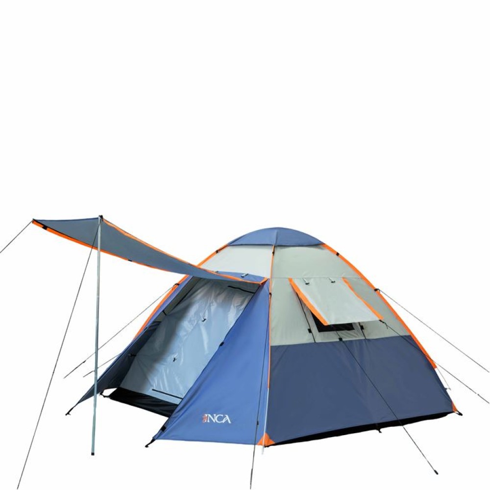 Σκηνή Camping Αυτόματη 3-4 Ατόμων INCA Natura Μπλε Pop-UP με ύφασμα Oxford