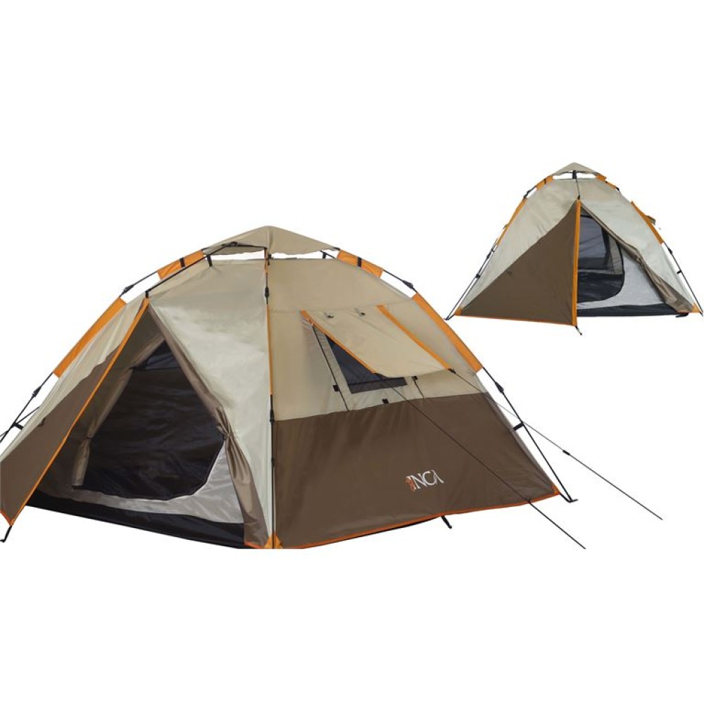 Σκηνή Camping 3-4 Ατόμων INCA Terra Καφέ 0600-003-7