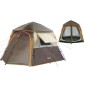 Σκηνή Camping 4 Ατόμων INCA Cabana Καφέ 0600-004-7