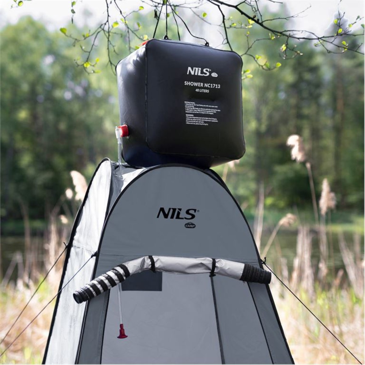 Σκηνή NILS Pop Up Τουαλέτας NC1706 Μπλε/Μαύρη 