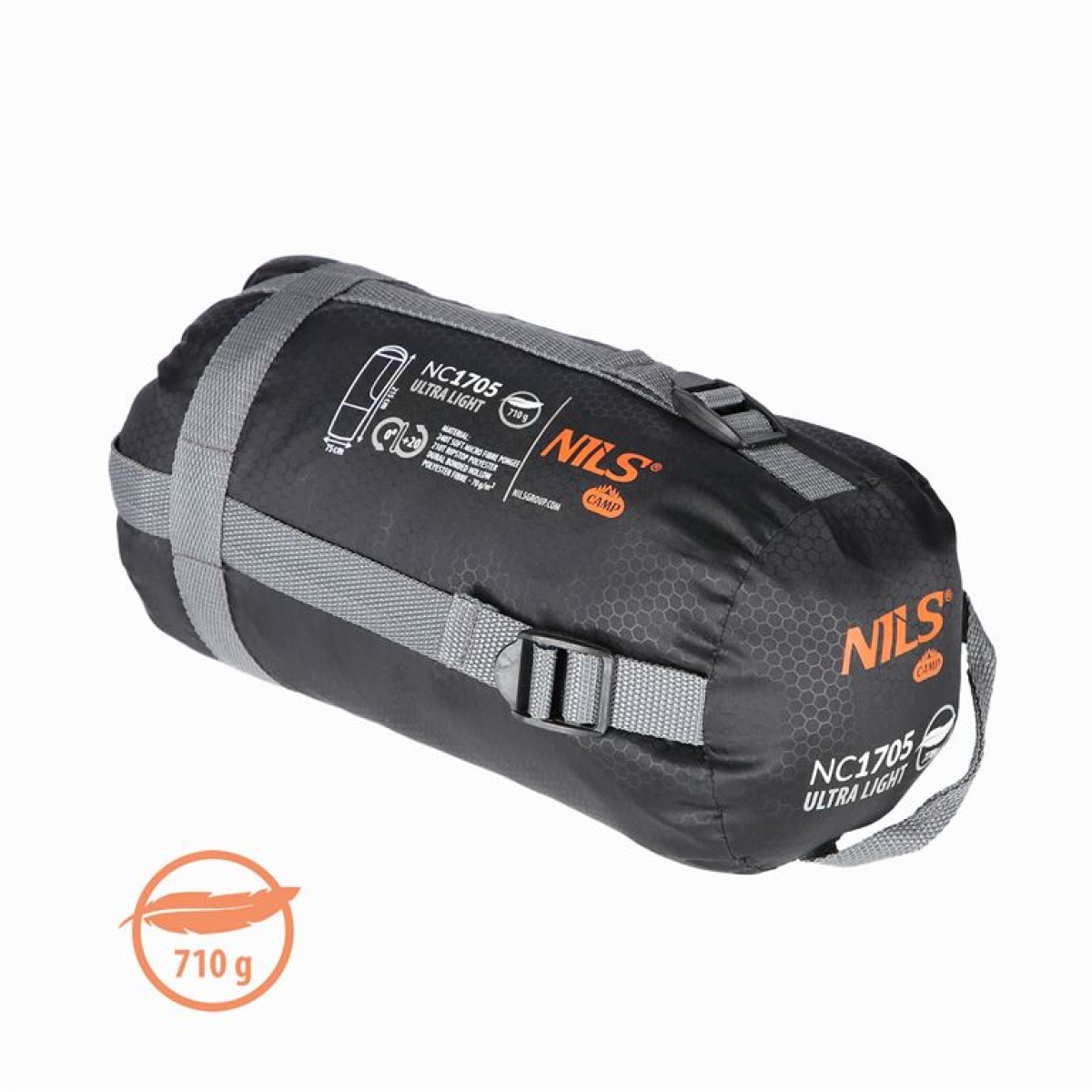 Υπνόσακος Nils Camp NC1705 ULTRA LIGHT Γκρι 710G