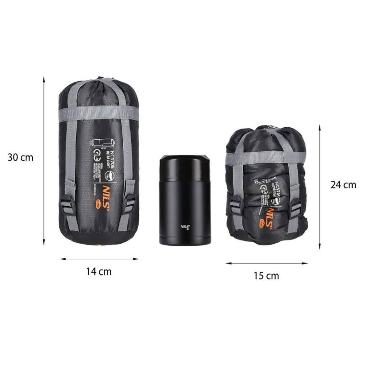 Υπνόσακος Nils Camp NC1705 ULTRA LIGHT Γκρι 710G