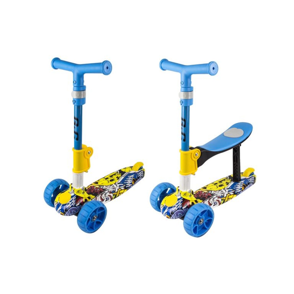 SCOOTER 2σε1 FUN HD0009TW Μπλε GC
