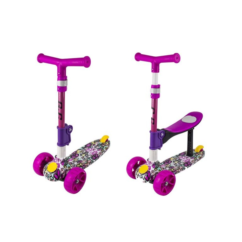 SCOOTER 2σε1 FUN HD0009TW Ροζ GC