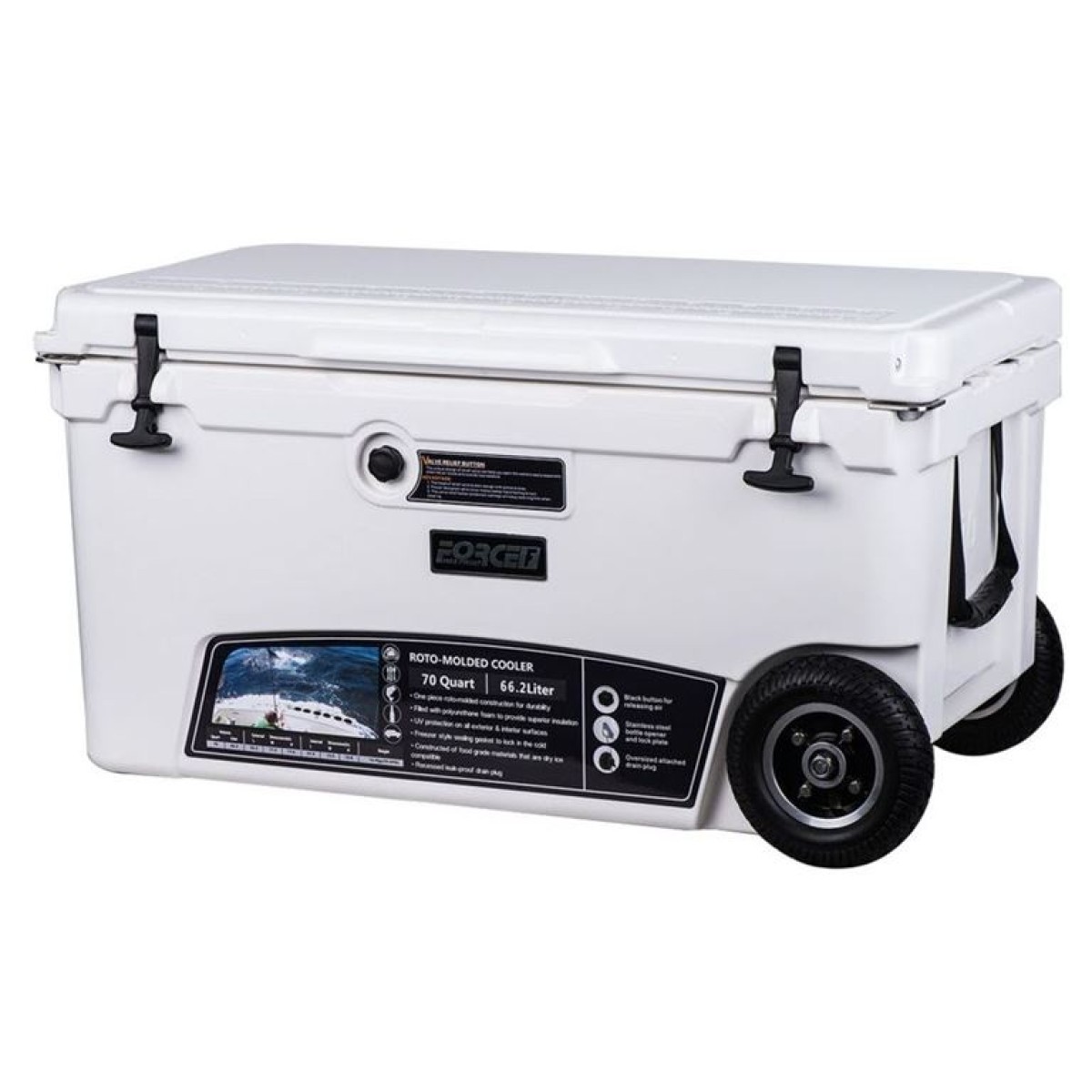 Ισοθερμικό ψυγείο Max Frost 70 ΜΕ ΤΡΟΧΟΥΣ FORCE MF100-70W