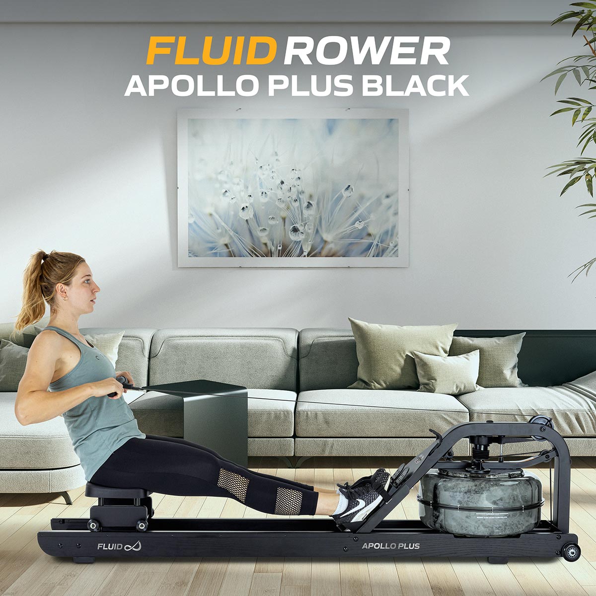 Κωπηλατική Νερού Fluid Apollo Plus Black