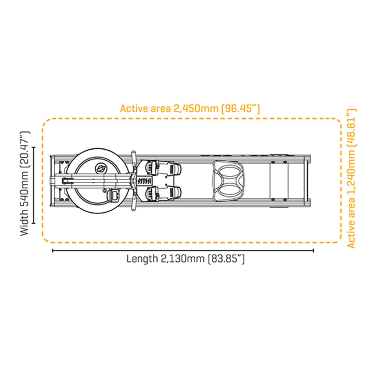 Κωπηλατική Νερού Fluid Mega Pro XL