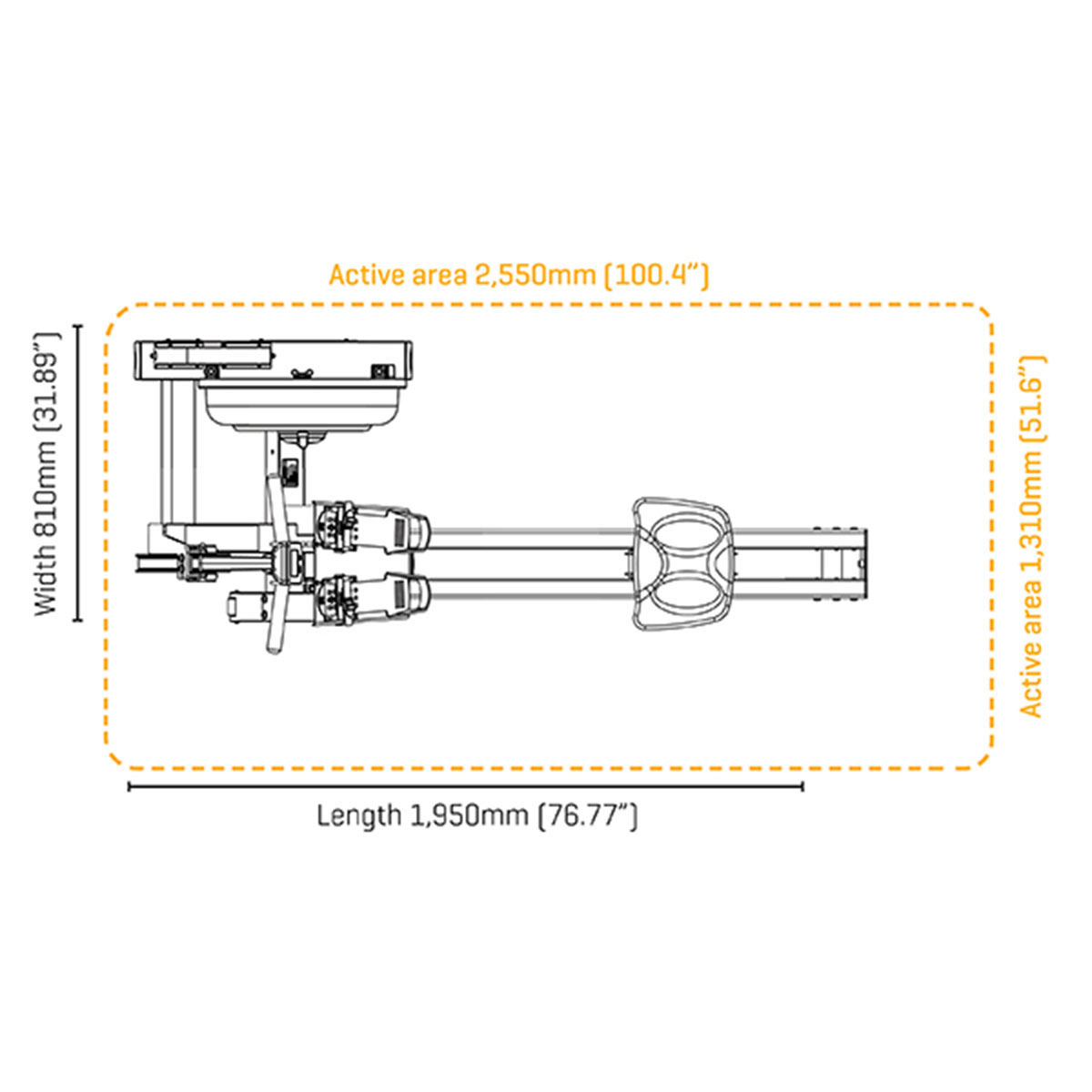 Κωπηλατική Νερού Fluid Vortex VX-3 Silver