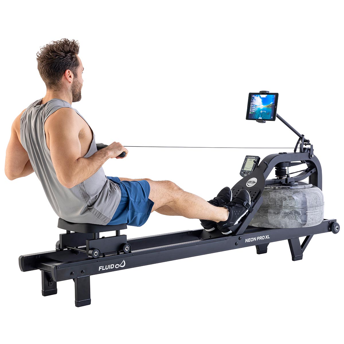 Κωπηλατική Νερού Fluid Neon Pro XL (Mat Black)