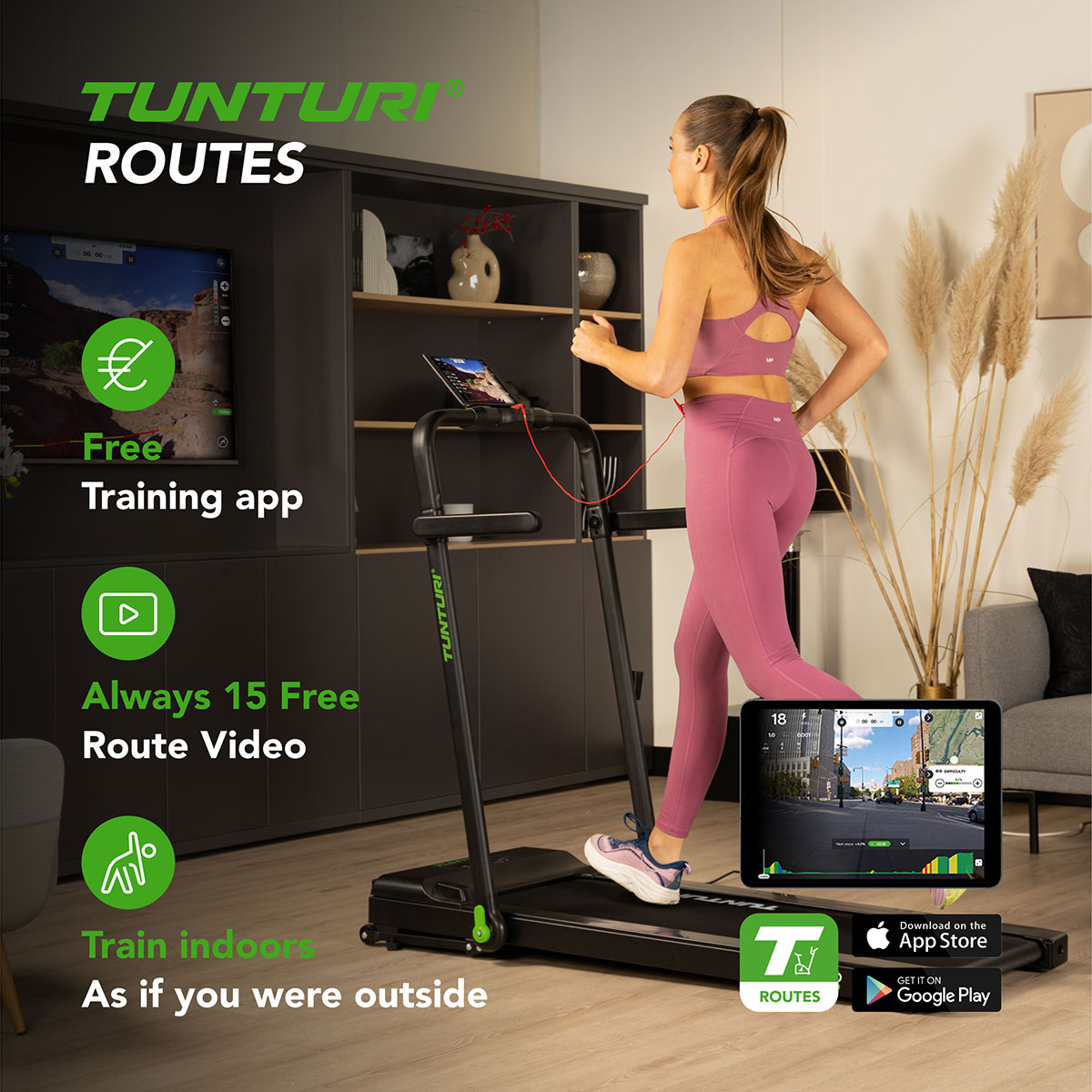 Ηλεκτρικός Διάδρομος Γυμναστικής 2.25hp Walking Pad Tunturi Cardio Fit T10